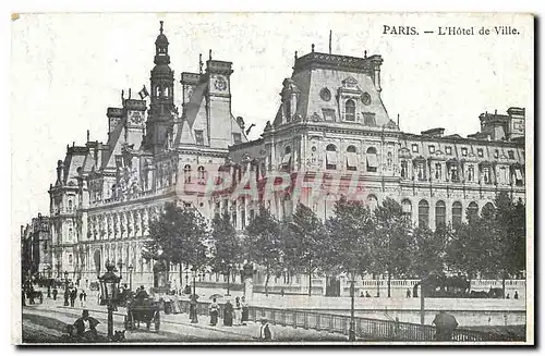 Cartes postales Paris L'Hotel de Ville