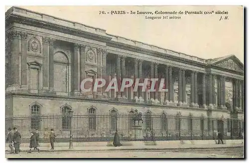 Ansichtskarte AK Paris Le Louvre Colonnade de Perrault