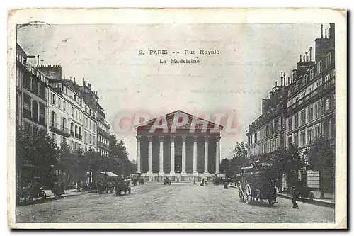 Cartes postales Paris Rue Royale La Madeleine