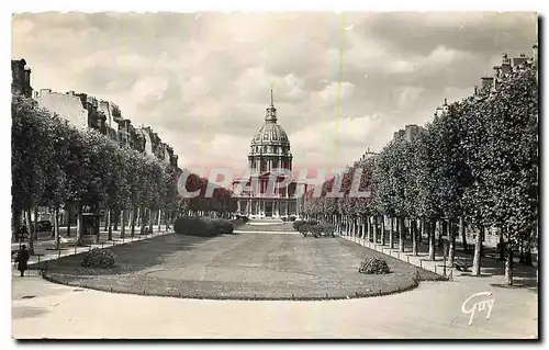 Cartes postales Paris et ses Merveilles Avenue de Breteuil et dome des Invalides