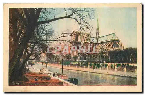 Ansichtskarte AK Les Petits Tableaux de Paris Notre Dame vue prise du Pont de l'Archeveche