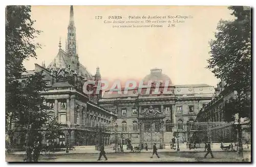 Ansichtskarte AK Paris palais de Justice et Ste Chapelle