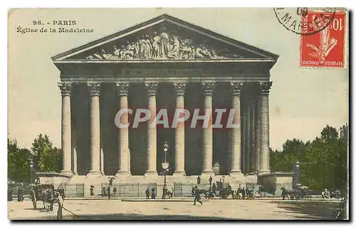 Cartes postales Paris Eglise de la Madeleine