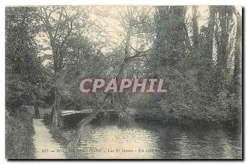 Ansichtskarte AK Bois de Boulogne Lac St James Un coin du Lac