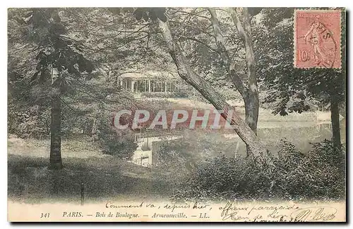 Cartes postales Paris Bois de Boulogne Armenonville