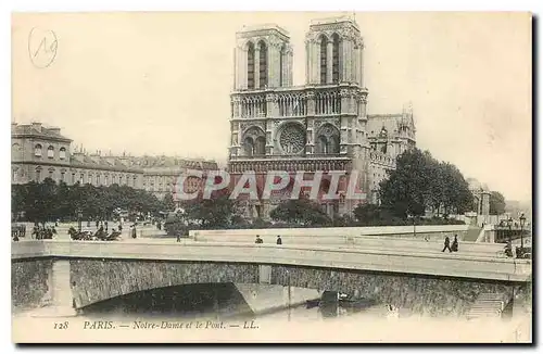 Ansichtskarte AK Paris Notre Dame et le Pont