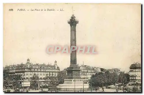 Cartes postales Paris La Place de la Bastille