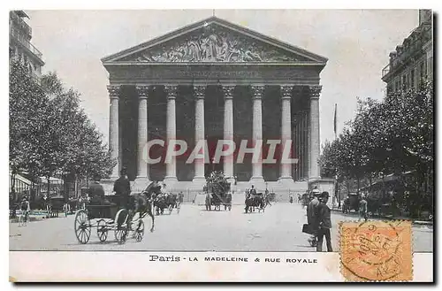 Cartes postales Paris La Madeleine & Rue Royale