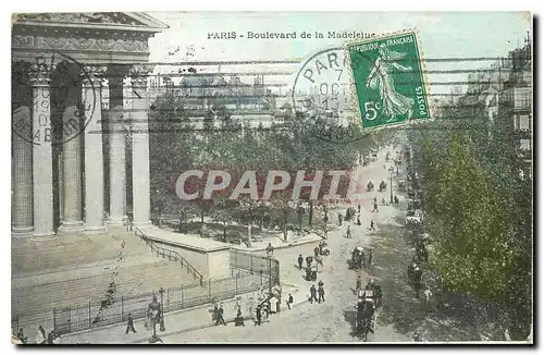 Cartes postales Paris Boulevard de la Madeleine