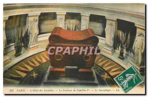 Cartes postales Paris L'Hotel des Invalides Le Tombeau de Napoleon I Le Sacophage