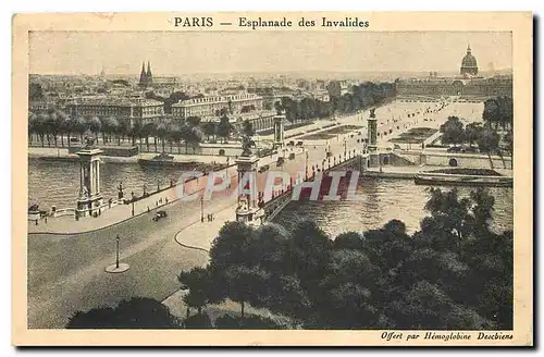 Cartes postales Paris Esplanade des Invalides