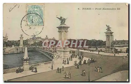 Cartes postales Paris Pont Alexandre III