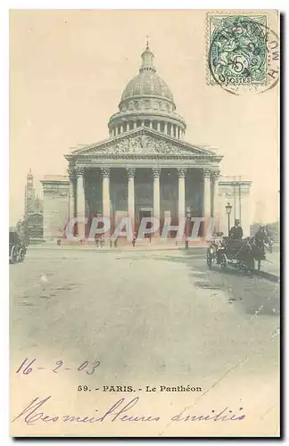 Cartes postales Paris Le Pantheon