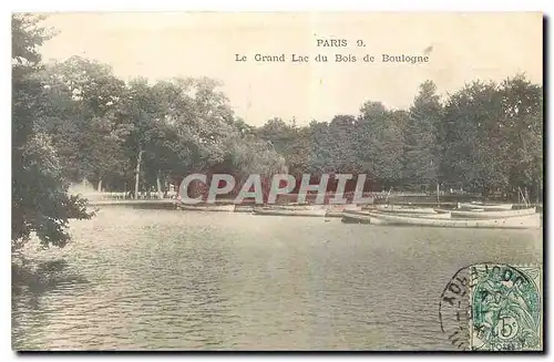 Cartes postales Paris Le Grand Lac du Bois de Boulogne