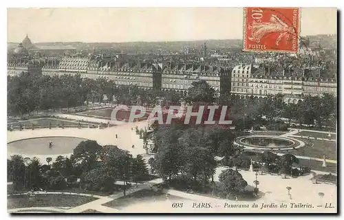 Cartes postales Paris Panorama du Jardin des Tuileries