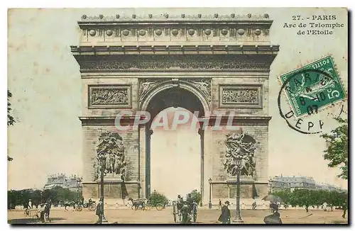 Cartes postales Paris Arc de Triomphe de l'Etoile