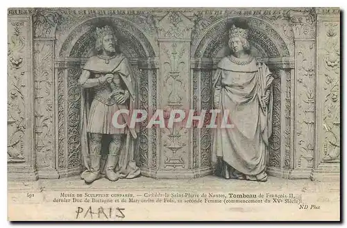 Cartes postales Musee de sculpture comparee Cathedrale Saint Pierre de Nantes Tombeau de Francois II