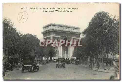 Cartes postales Paris Avenue du Bois de Boulogne