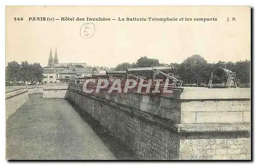 Ansichtskarte AK Paris Hotel des Invalides La Batterie Triomphale et les remparts