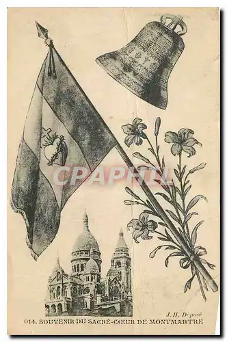 Ansichtskarte AK Souvenir du Sacre Coeur de Montmartre Cloche