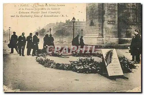 Ansichtskarte AK Paris La Tombe du Soldat Inconnu et la Flamme perpetuelle du Souvenir