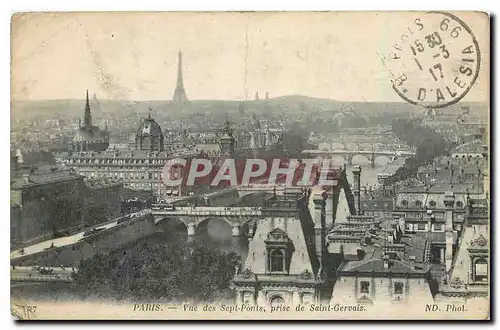 Ansichtskarte AK Paris Vue des Sept Ponts prise de Saint Gervais