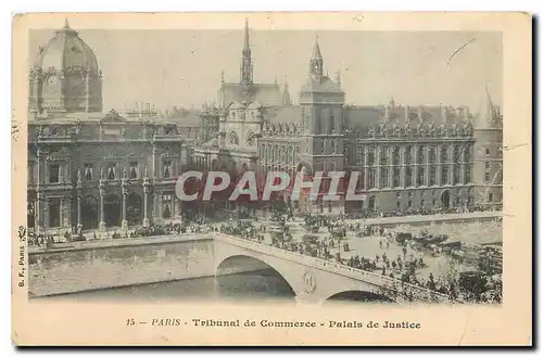 Ansichtskarte AK Paris Tribunal de Commerce Palais de Justice