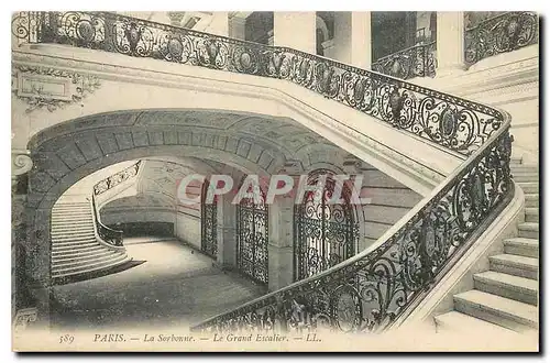 Ansichtskarte AK Paris La Sorbonne Le Grand Escalier