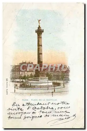 Cartes postales Paris Place de la Bastille