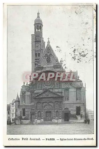 Cartes postales Collection Petit Journal Paris Eglise Saint Etienne du Mont