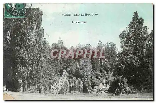 Cartes postales Paris Bois de Boulogne La Cascade