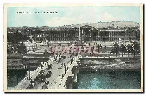 Cartes postales Paris La Place de la Concorde