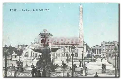 Cartes postales Paris La Place de la Concorde