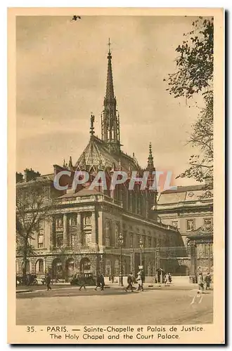 Ansichtskarte AK Paris Sainte Chapelle et Palais de Justice