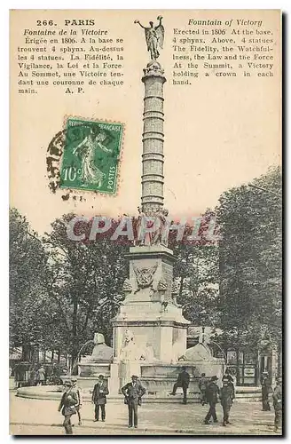 Cartes postales Paris Fontaine de la Victoire