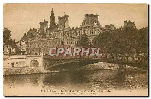 Ansichtskarte AK Paris L'Hotel de Ville et le Pont d'Arcole