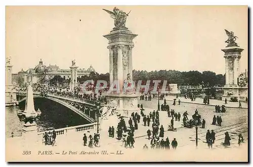 Cartes postales Paris Le Pont Alexandre III