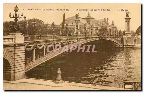 Cartes postales Paris Le Pont Alexandre III