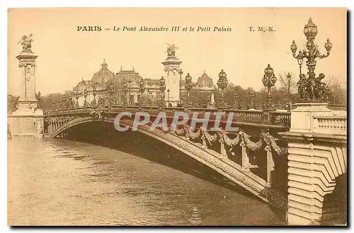 Ansichtskarte AK Paris Le Pont Alexandre III et le Petit Palais