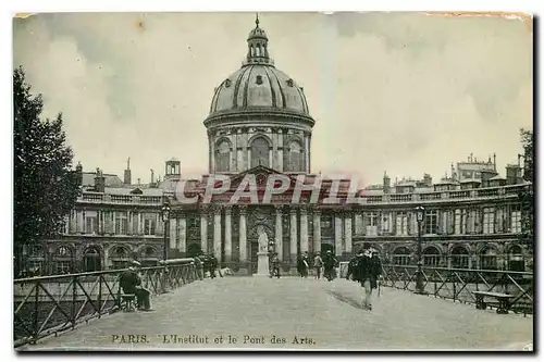 Cartes postales Paris L'Institut et le Pont des Arts