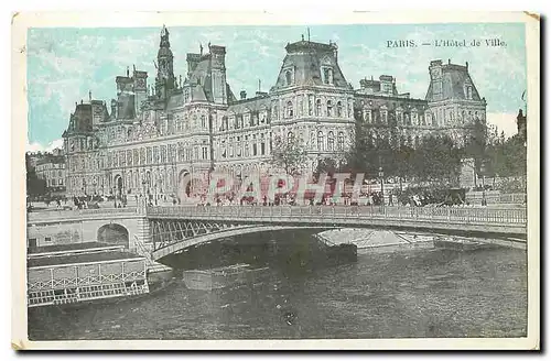 Cartes postales Paris L'Hotel de Ville