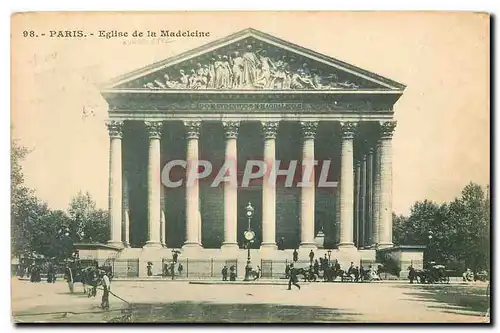 Cartes postales Paris Eglise de la Madeleine