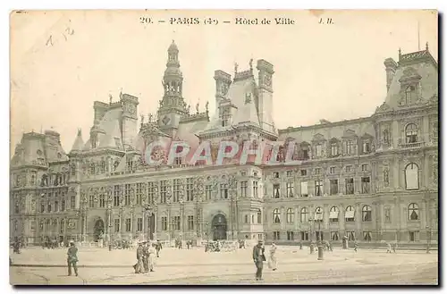 Cartes postales Paris Hotel de Ville