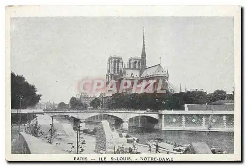 Cartes postales Paris Ile St Louis Notre Dame