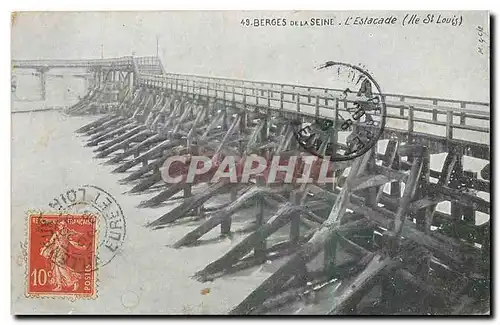 Cartes postales Berges de la Seine L'Estacade Ile St Louis