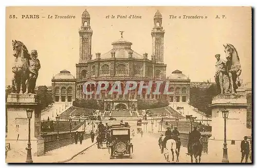 Ansichtskarte AK Paris Le Trocadero et le Pont d'Iena