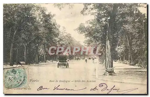 Ansichtskarte AK Paris Bois de Boulogne Allee des Acacias