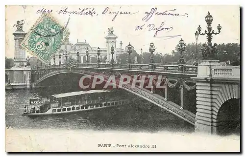 Cartes postales Paris Pont Alexandre III