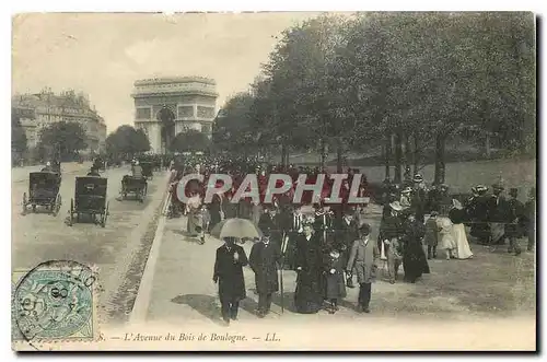 Cartes postales Paris L'Avenue de Bois de Boulogne