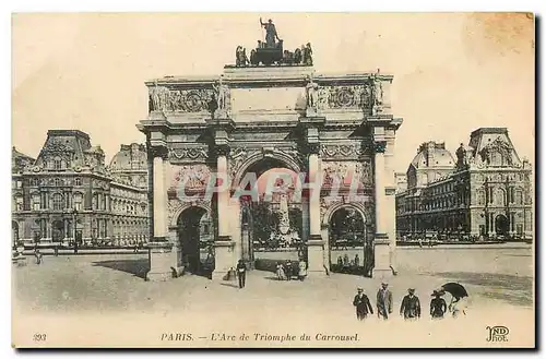 Cartes postales Paris L'Arc de Triomphe du Carrousel